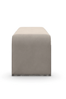 Banc en velours taupe I Caracole Traverse | Meubleluxe.fr