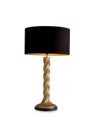 Lampe de table en laiton vieilli et granit noir I Eichholtz Costanza