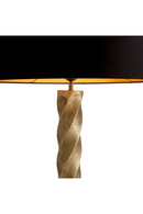 Lampe de table en laiton vieilli et granit noir I Eichholtz Costanza