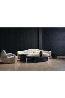 Fauteuil d’appoint en bouclé blanc | Caracole Leo | Oroa.fr