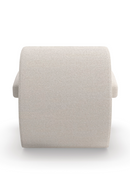 Fauteuil d’appoint en bouclé blanc | Caracole Leo | Oroa.fr