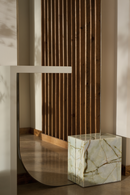 Miroir Sur Pied Métallisé Bronze | Caracole Monaco | OROA.fr