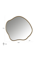 Miroir doré de forme libre | Richmond Allyson | Meubleluxe.fr