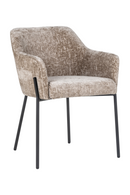 Chaise de salle à manger en tissu marron | Richmond Fay | Meubleluxe.fr