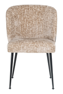 Chaise de salle à manger en tissu marron | Richmond Fallon | Meubleluxe.fr