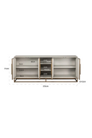 Buffet à 4 portes en chêne blanc | Richmond Whitebone | Meubleluxe.fr