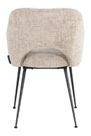 Chaise de salle à manger en tissu beige | Richmond Jenthe | Meubleluxe.fr
