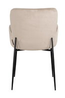 Chaise de salle à manger en tissu grège | Richmond Amber | Meubleluxe.fr