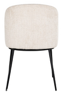 Chaise de salle à manger en chenille beige | Richmond Elvi | Meubleluxe.fr