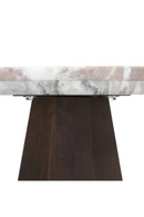 Table d’appoint ronde en marbre brun | Richmond Interiors Oberoy | OROA.fr