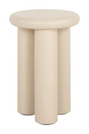 Table d’appoint ronde beige | Richmond Interiors Elbaz | OROA.fr