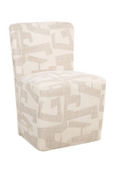 Fauteuil d’appoint à roulettes beige | Richmond Interiors Lorain | OROA.fr