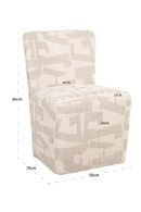 Fauteuil d’appoint à roulettes beige | Richmond Interiors Lorain | OROA.fr