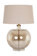 Lampe de table en verre ambré | Richmond Interiors Jazzy | OROA.fr