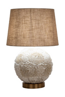 Lampe de table en coquillage blanc | Richmond Interiors Jamie | OROA.fr