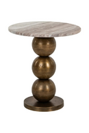 Table d’appoint en marbre beige | Richmond Interiors Barley | OROA.fr