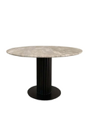 Table de Salle à Manger Ronde en Marbre Beige | Richmond Interiors Nyon | OROA.fr