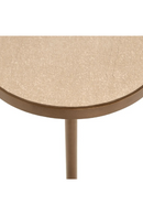 Table d’appoint sur piédestal en porcelaine beige | Richmond Interiors Selly | OROA.fr