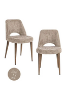 Chaises de Salle à Manger à Dossier Découpé Crème (2) | Richmond Interiors Delphine | OROA.fr