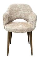 Fauteuil de Salle à Manger à Dossier Découpé Crème | Richmond Interiors Delphina | OROA.fr