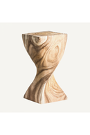 Table d'appoint en bois naturel torsadé | Vical Home Yendi | OROA.fr