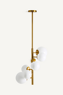 Suspension avec orbes en verre blanc | Vical Home Ball