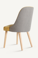 Chaise à manger en lin jaune (2) | Vical Home Lage | OROA.fr