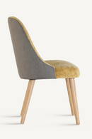 Chaise à manger en lin jaune (2) | Vical Home Lage | OROA.fr