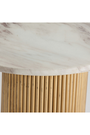 Table d'appoint à piédestal cannelé en or | Vical Home Coen | OROA.fr