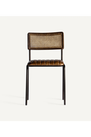 Chaise de salle à manger en cuir brun | Vical Home Almstock | OROA.fr