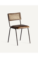 Chaise de salle à manger en cuir brun | Vical Home Almstock | OROA.fr
