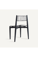 Chaise de salle à manger en métal noir (2) | Vical Home Plisse | OROA.fr