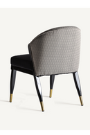 Chaise de salle à manger en velours noir | Vical Home Trun | OROA.fr