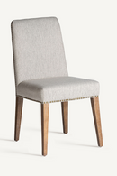 Chaise haute de salle à manger rembourrée grise (2) | Vical Home Berney | OROA.fr