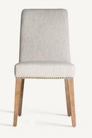 Chaise haute de salle à manger rembourrée grise (2) | Vical Home Berney | OROA.fr