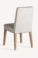 Chaise haute de salle à manger rembourrée grise (2) | Vical Home Berney | OROA.fr