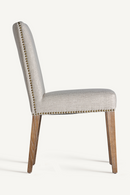 Chaise haute de salle à manger rembourrée grise (2) | Vical Home Berney | OROA.fr