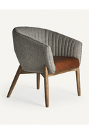 Fauteuil baril clouté gris | Vical Home Neive | OROA.fr