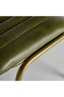 Chaise de salle à manger en cuir vert | Vical Home Almstock | OROA.fr