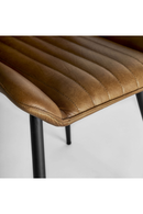 Chaise de salle à manger en cuir Camel (2)| Vical Home Morton | OROA.fr