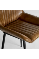 Chaise de salle à manger en cuir Camel (2)| Vical Home Morton | OROA.fr