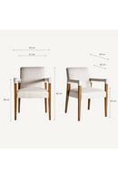 Fauteuil d'appoint en lin crème | Vical Home Baena | OROA.fr