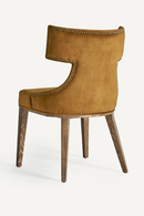 Chaise de salle à manger cloutée jaune | Vical Home Dozza | OROA.fr