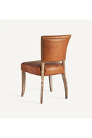 Chaise de salle à manger en cuir brun (2) | Vical Home Tolla | OROA.fr