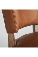 Chaise de salle à manger en cuir brun (2) | Vical Home Tolla | OROA.fr