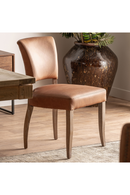 Chaise de salle à manger en cuir brun (2) | Vical Home Tolla | OROA.fr