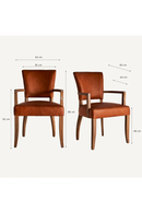 Fauteuil d'appoint en cuir brun | Vical Home Tolla | OROA.fr