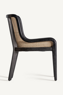 Chaise de salle à manger en rotin avec assise en velours | Vical Home Velburg | OROA.fr