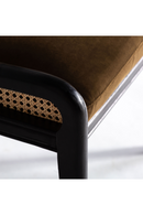 Chaise de salle à manger en rotin avec assise en velours | Vical Home Velburg | OROA.fr