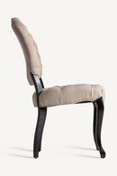 Chaise de salle à manger touffue en lin gris (2) | Vical Home Jena | OROA.fr